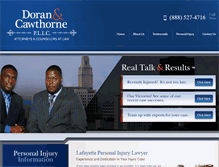 Tablet Screenshot of doranlawfirm.com